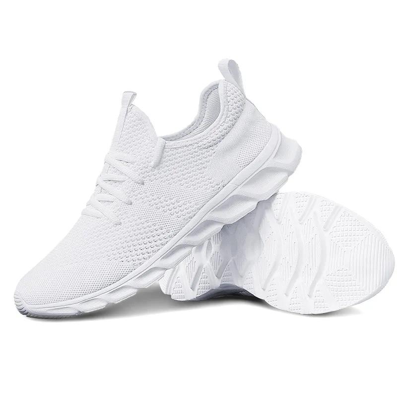 Bezelva Luxe Slip-On white mesh sneaker